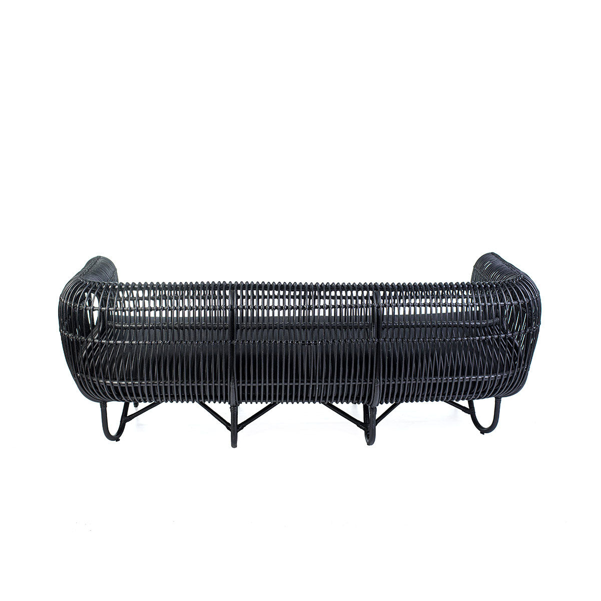 Rattan Trio Sofa | VICTORIA BLACK