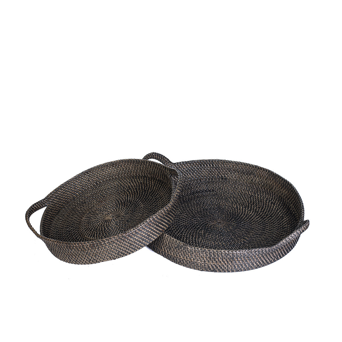 Rattan Tray Set | ROUND