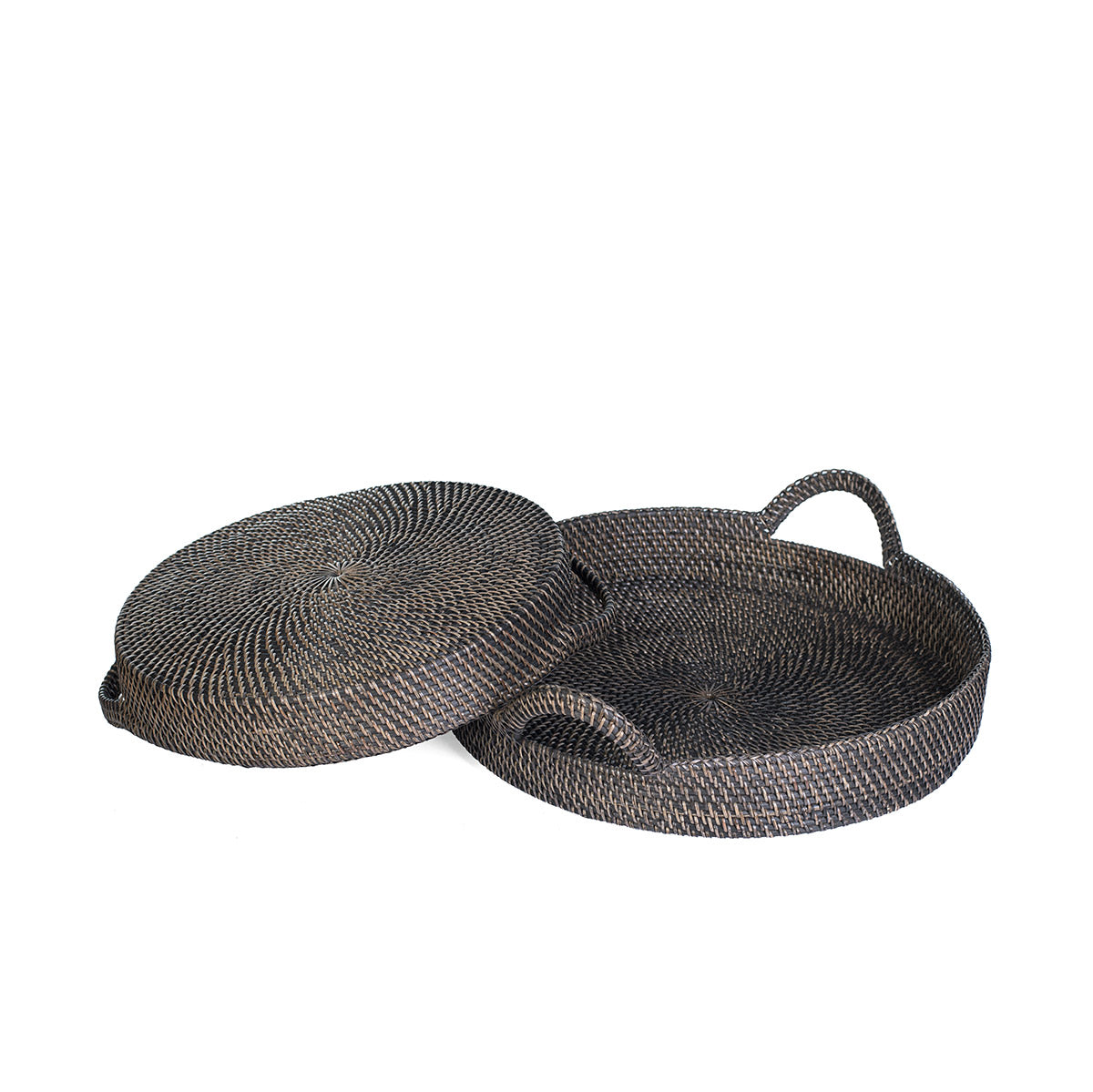 Rattan Tray Set | ROUND