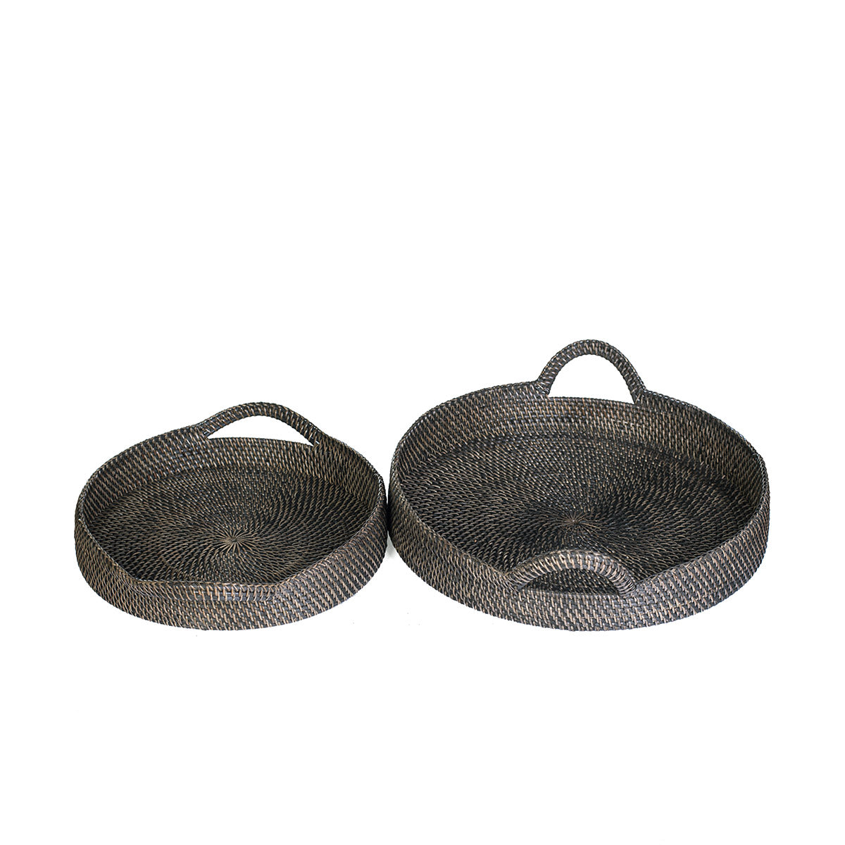 Rattan Tray Set | ROUND