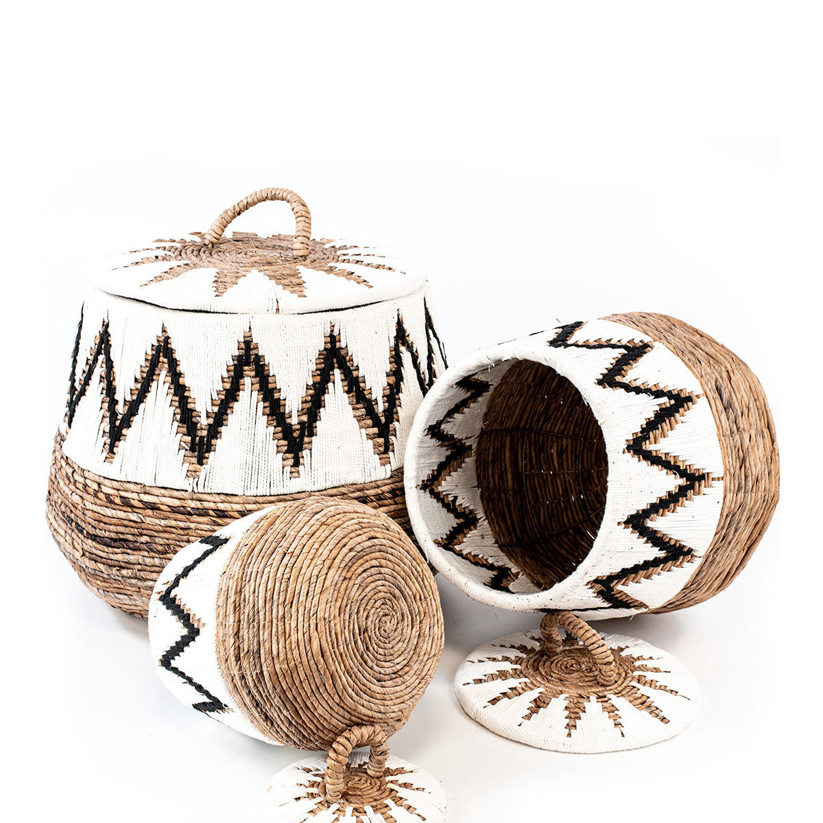 Wicker baskets | NANCY | 3 pieces set