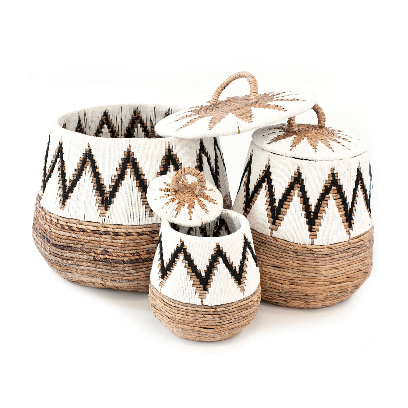 Wicker baskets | NANCY | 3 pieces set