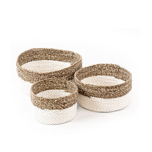 Woven baskets | LUCAS | 3 pieces set